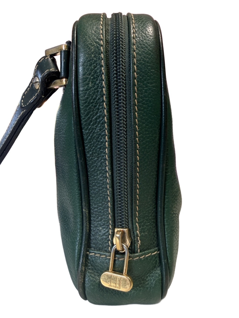 Dunhill Dark Green Leather Clutch Vanity Bag with Matching Wallet - Picture 5 of 15